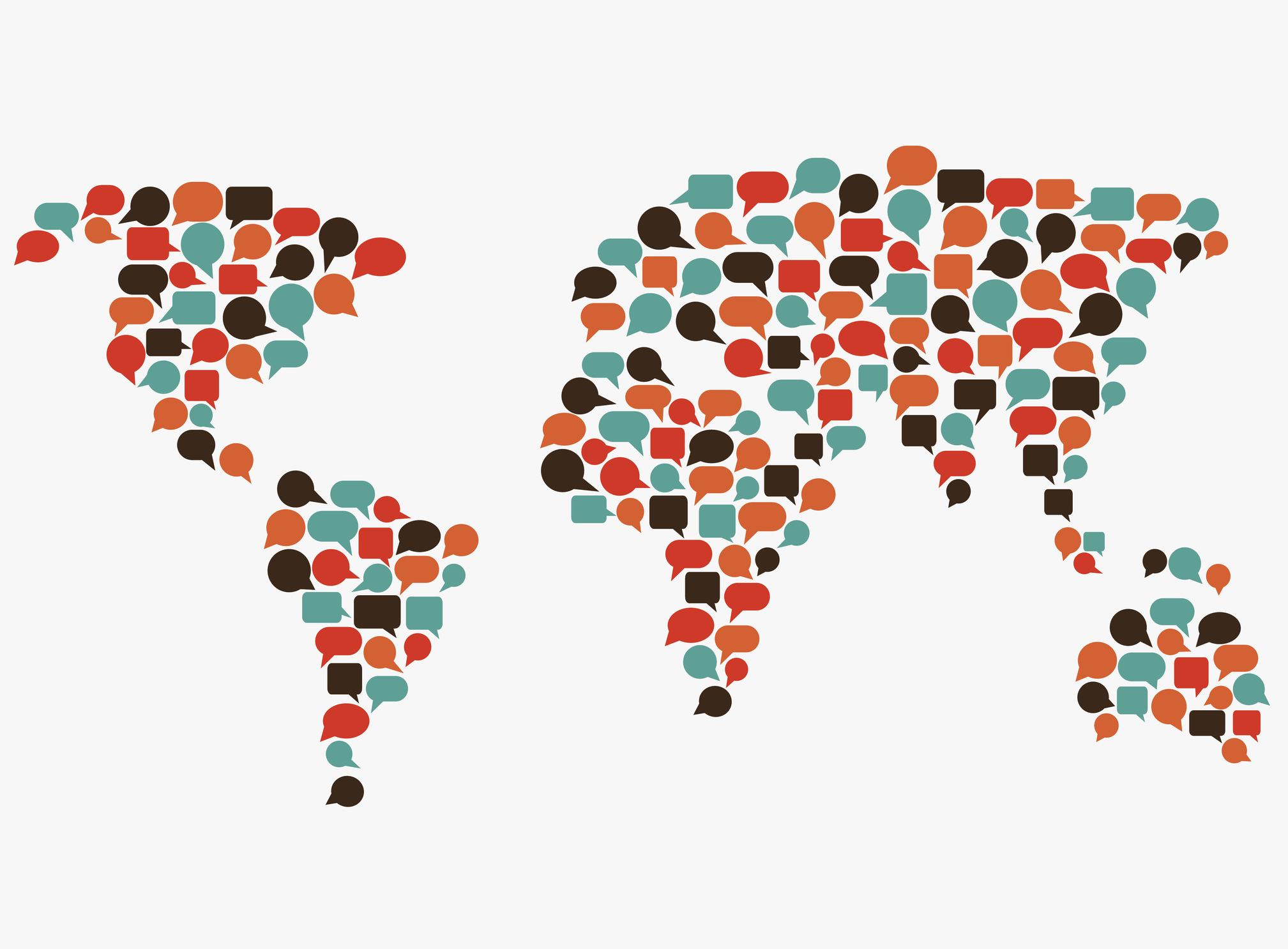 language bubble map